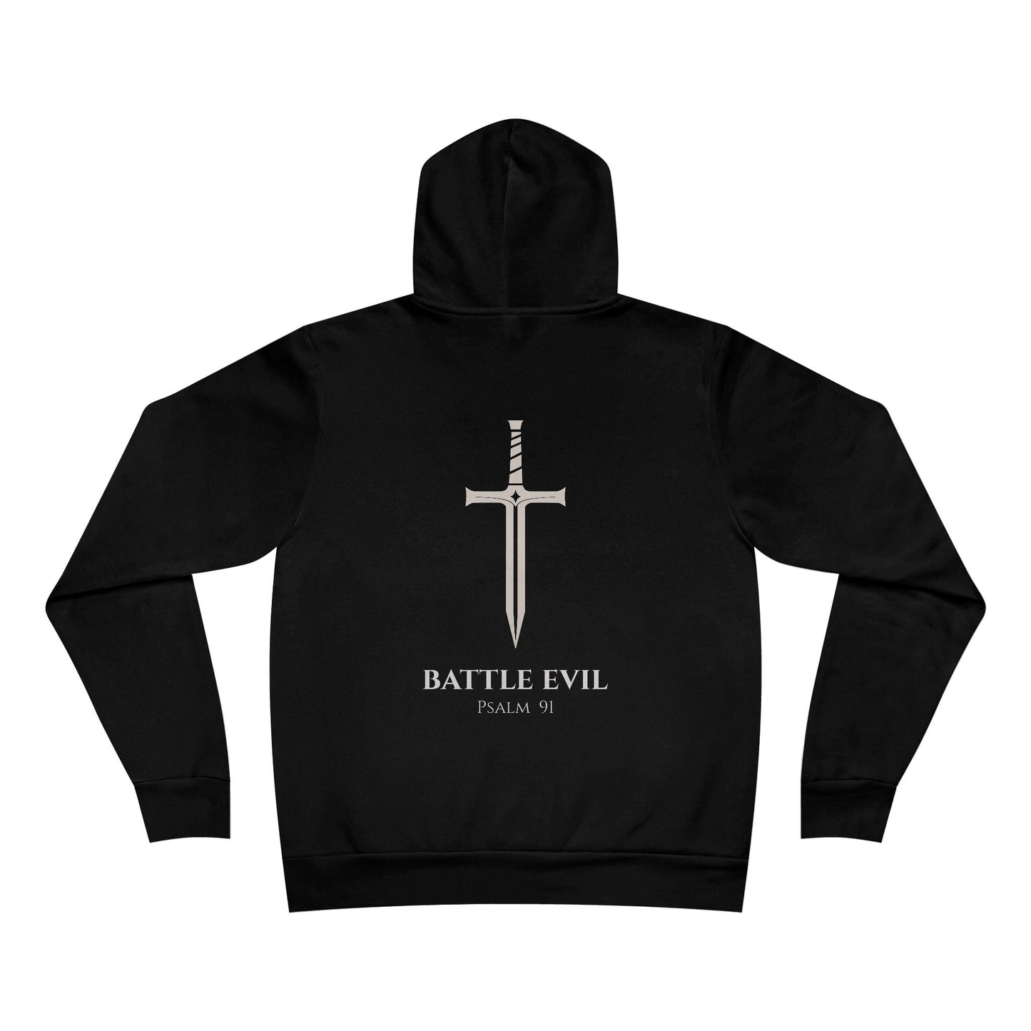 Cross Minimalist Hoodie — Subtle Chest Cross Pullover