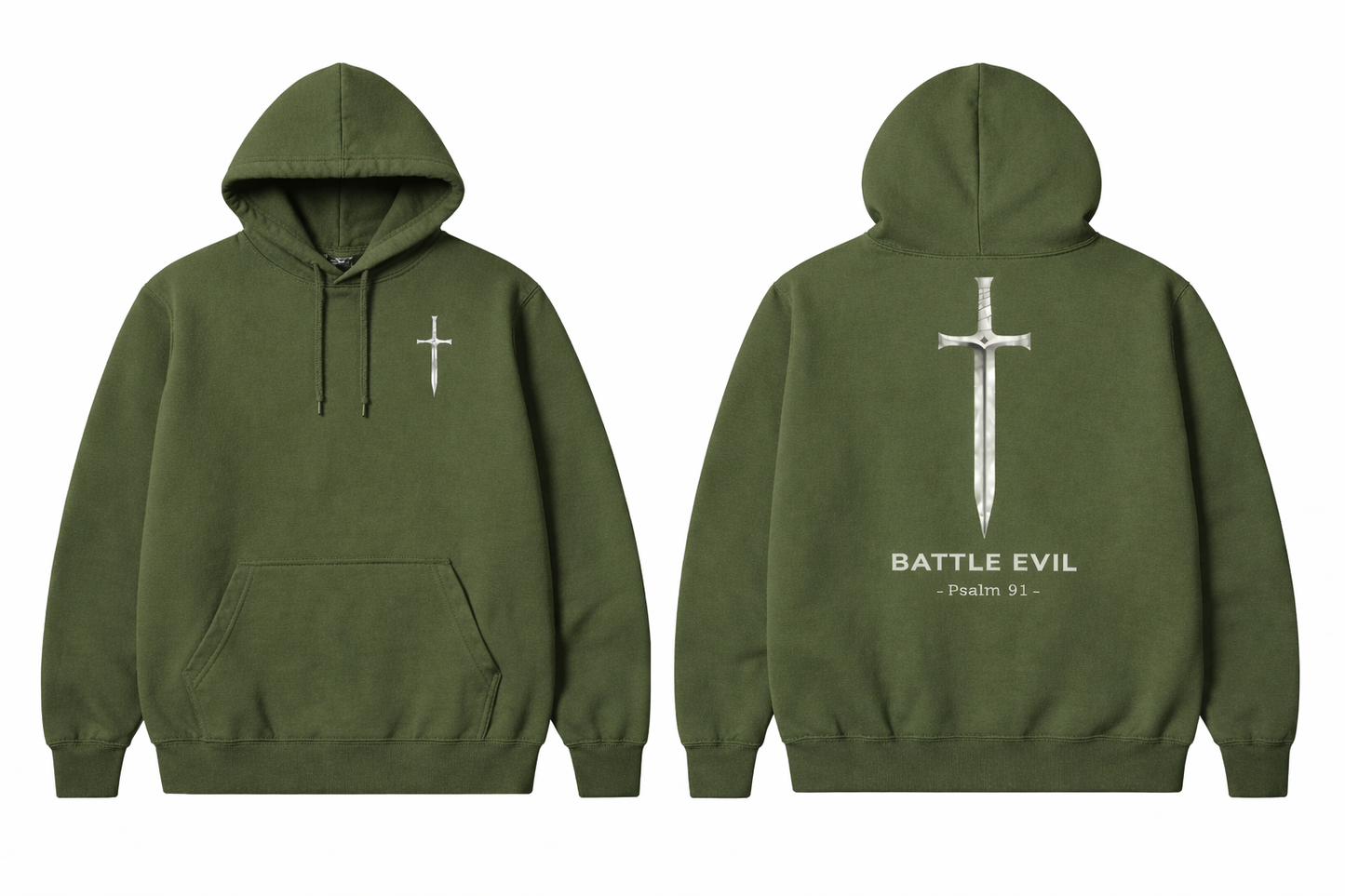 Battle Evil - Psalm 91 Hoodie